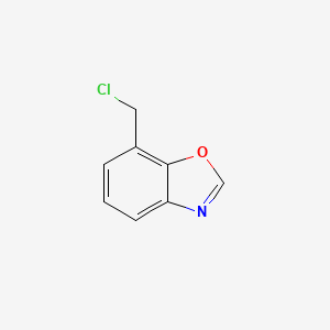 molecular formula C8H6ClNO B13663266 7-(Chloromethyl)benzo[d]oxazole 