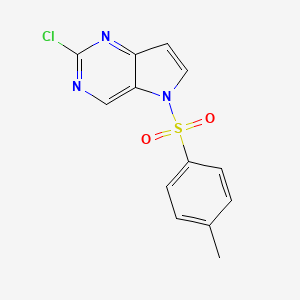 molecular formula C13H10ClN3O2S B13663278 2-Chloro-5-tosyl-5H-pyrrolo[3,2-d]pyrimidine 