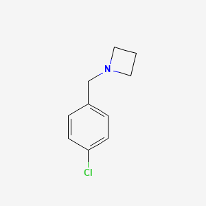 molecular formula C10H12ClN B13663440 1-(4-Chlorobenzyl)azetidine 