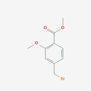molecular formula C10H11BrO3 B1366345 4-(溴甲基)-2-甲氧基苯甲酸甲酯 CAS No. 74733-27-0