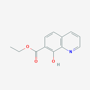 molecular formula C12H11NO3 B13663558 Ethyl 8-hydroxyquinoline-7-carboxylate CAS No. 55477-70-8