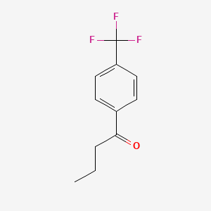 molecular formula C11H11F3O B1366390 1-丁酮，1-[4-(三氟甲基)苯基]- CAS No. 37851-10-8