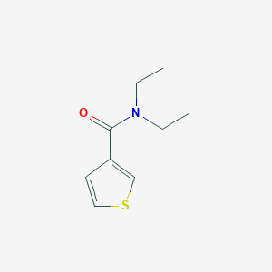 molecular formula C9H13NOS B1366395 N,N-二乙基噻吩-3-甲酰胺 CAS No. 73540-75-7