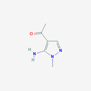B1366400 1-(5-amino-1-methyl-1H-pyrazol-4-yl)ethan-1-one CAS No. 856860-17-8