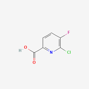 molecular formula C6H3ClFNO2 B1366402 6-氯-5-氟吡啶甲酸 CAS No. 860296-24-8