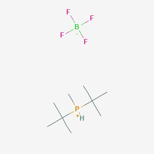 molecular formula C9H22BF4P B1366406 二叔丁基(甲基)鏻四氟硼酸盐 CAS No. 479094-62-7