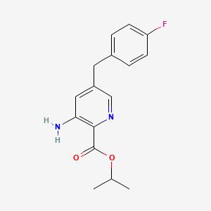 Isopropyl 3-amino-5-(4-fluorobenzyl)picolinate