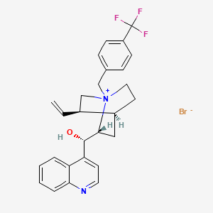 molecular formula C27H28BrF3N2O B1366409 N-[4-(三氟甲基)苄基]辛可宁溴 CAS No. 95088-20-3