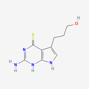 2-Amino-5-(3-hydroxypropyl)-3H-pyrrolo[2,3-d]pyrimidine-4(7H)-thione