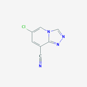 6-Chloro-[1,2,4]triazolo[4,3-a]pyridine-8-carbonitrile