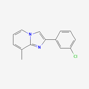 2-(3-Chlorophenyl)-8-methylimidazo[1,2-a]pyridine