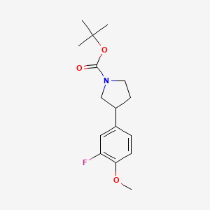 1-Boc-3-(3-fluoro-4-methoxyphenyl)pyrrolidine