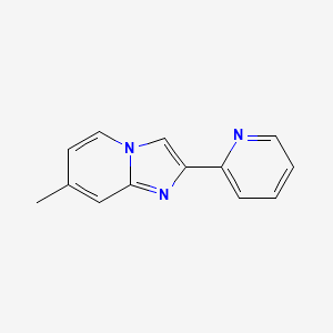 molecular formula C13H11N3 B13664209 7-Methyl-2-(2-pyridyl)imidazo[1,2-a]pyridine 