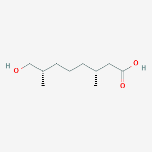 molecular formula C10H20O3 B1366431 (3R,7S)-8-hydroxy-3,7-dimethyloctanoic acid 