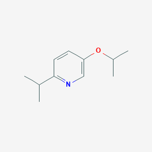 molecular formula C11H17NO B13664370 5-Isopropoxy-2-isopropylpyridine 