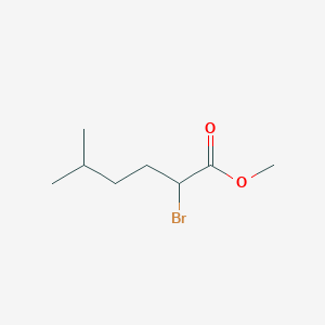 molecular formula C8H15BrO2 B13664442 Methyl 2-Bromo-5-methylhexanoate 