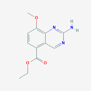 Ethyl 2-amino-8-methoxyquinazoline-5-carboxylate