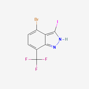 4-Bromo-3-iodo-7-(trifluoromethyl)-1H-indazole