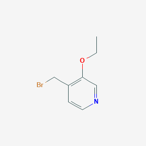 molecular formula C8H10BrNO B13664676 4-(Bromomethyl)-3-ethoxypyridine 