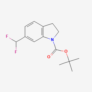 Tert-butyl 6-(difluoromethyl)indoline-1-carboxylate