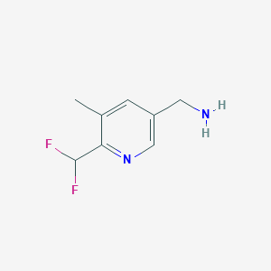 molecular formula C8H10F2N2 B13664723 (6-(Difluoromethyl)-5-methylpyridin-3-yl)methanamine 