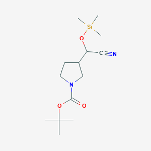 2-(1-Boc-3-pyrrolidinyl)-2-[(trimethylsilyl)oxy]acetonitrile