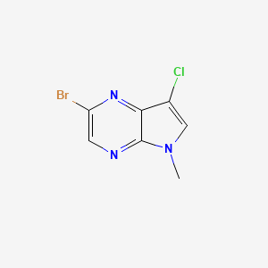 2-Bromo-7-chloro-5-methyl-5H-pyrrolo[2,3-b]pyrazine