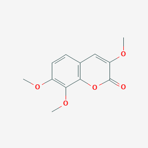 molecular formula C12H12O5 B1366481 3,7,8-三甲氧基色满-2-酮 