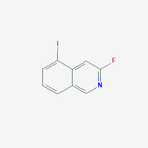 molecular formula C9H5FIN B13664835 3-Fluoro-5-iodoisoquinoline 