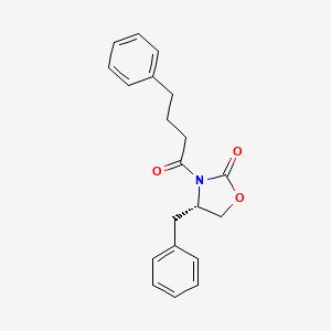 molecular formula C20H21NO3 B1366488 (S)-4-Benzyl-3-(4-phenylbutanoyl)oxazolidin-2-one 