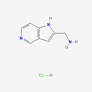 molecular formula C8H10ClN3 B13664883 (1H-Pyrrolo[3,2-c]pyridin-2-yl)methanamine hydrochloride 