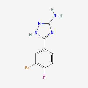 5-Amino-3-(3-bromo-4-fluorophenyl)-1H-1,2,4-triazole