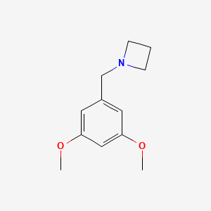 molecular formula C12H17NO2 B13664924 1-(3,5-Dimethoxybenzyl)azetidine 