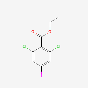 molecular formula C9H7Cl2IO2 B13665008 Ethyl 2,6-dichloro-4-iodobenzoate 