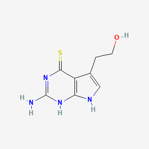 2-Amino-5-(2-hydroxyethyl)-3H-pyrrolo[2,3-d]pyrimidine-4(7H)-thione