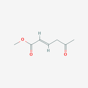 molecular formula C7H10O3 B13665264 (E)-Methyl 5-oxohex-2-enoate 