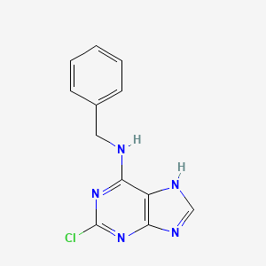 molecular formula C12H10ClN5 B1366530 N-Benzyl-2-chloro-9H-purin-6-amine CAS No. 39639-47-9