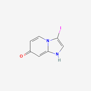 molecular formula C7H5IN2O B13665400 3-Iodoimidazo[1,2-a]pyridin-7-ol 