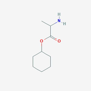 molecular formula C9H17NO2 B13665430 Cyclohexyl 2-aminopropanoate 