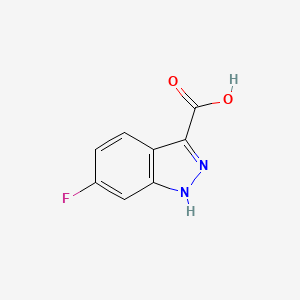 molecular formula C8H5FN2O2 B1366550 6-fluoro-1H-indazole-3-carboxylic Acid CAS No. 129295-30-3
