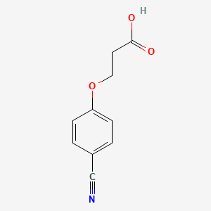 molecular formula C10H9NO3 B1366551 3-(4-Cyanophenoxy)propionic acid CAS No. 58228-89-0