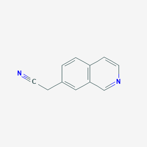 molecular formula C11H8N2 B13665510 2-(Isoquinolin-7-yl)acetonitrile 