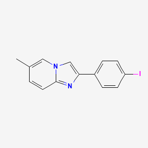 molecular formula C14H11IN2 B13665518 2-(4-Iodophenyl)-6-methylimidazo[1,2-a]pyridine 