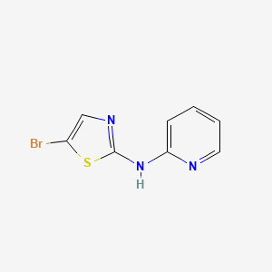 molecular formula C8H6BrN3S B1366561 5-bromo-N-(pyridin-2-yl)thiazol-2-amine CAS No. 54670-78-9