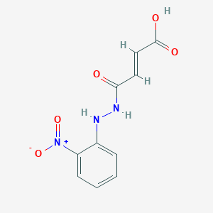 molecular formula C10H9N3O5 B1366563 (E)-4-[2-(2-nitrophenyl)hydrazinyl]-4-oxobut-2-enoic acid 