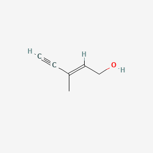 molecular formula C6H8O B1366568 (E)-3-Methylpent-2-en-4-yn-1-ol CAS No. 6153-06-6
