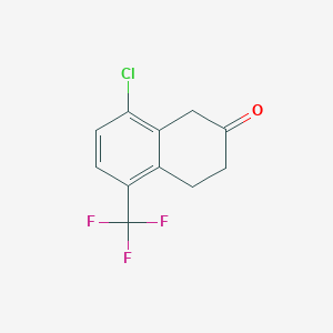 8-Chloro-5-(trifluoromethyl)-3,4-dihydronaphthalen-2(1H)-one