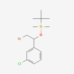 (R)-[2-Bromo-1-(3-chlorophenyl)ethoxy](tert-butyl)dimethylsilane