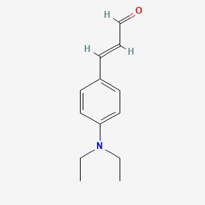 molecular formula C13H17NO B1366577 trans-4-(Diethylamino)cinnamaldehyde CAS No. 22411-59-2