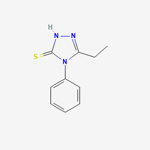 molecular formula C10H11N3S B1366578 5-ethyl-4-phenyl-4H-1,2,4-triazole-3-thiol CAS No. 29448-76-8